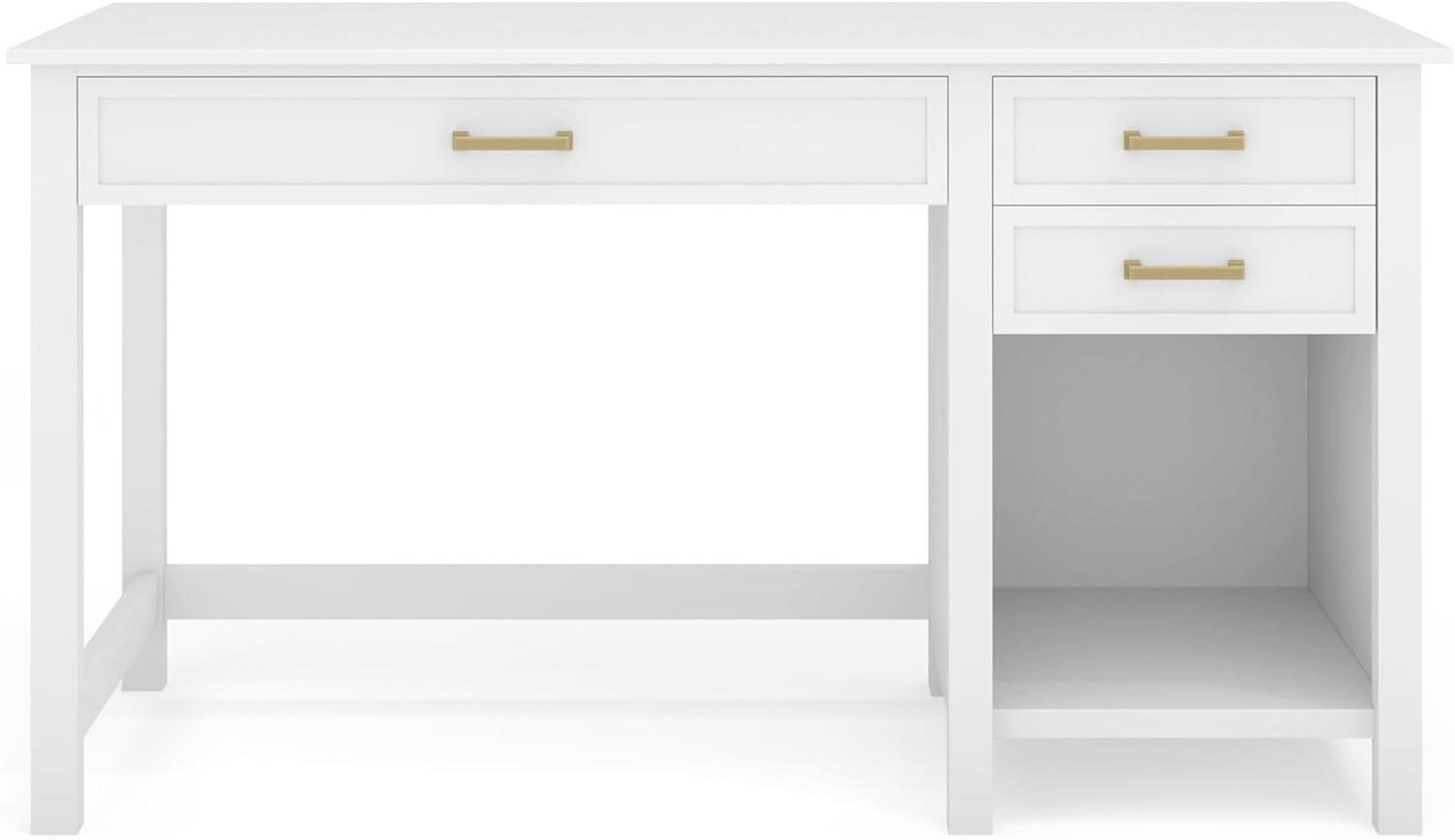 Martha Stewart Martha Stewart Hutton Shaker Style Home Office Desk With 2 Side Drawers