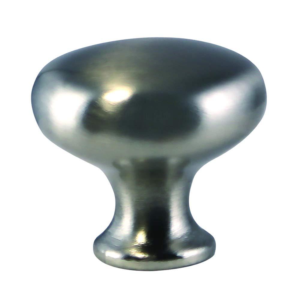 Design House Design House 564567 1.25-inch Mushroom Cabinet Knob, Satin Nickel, 5-Pack (Set of 5)