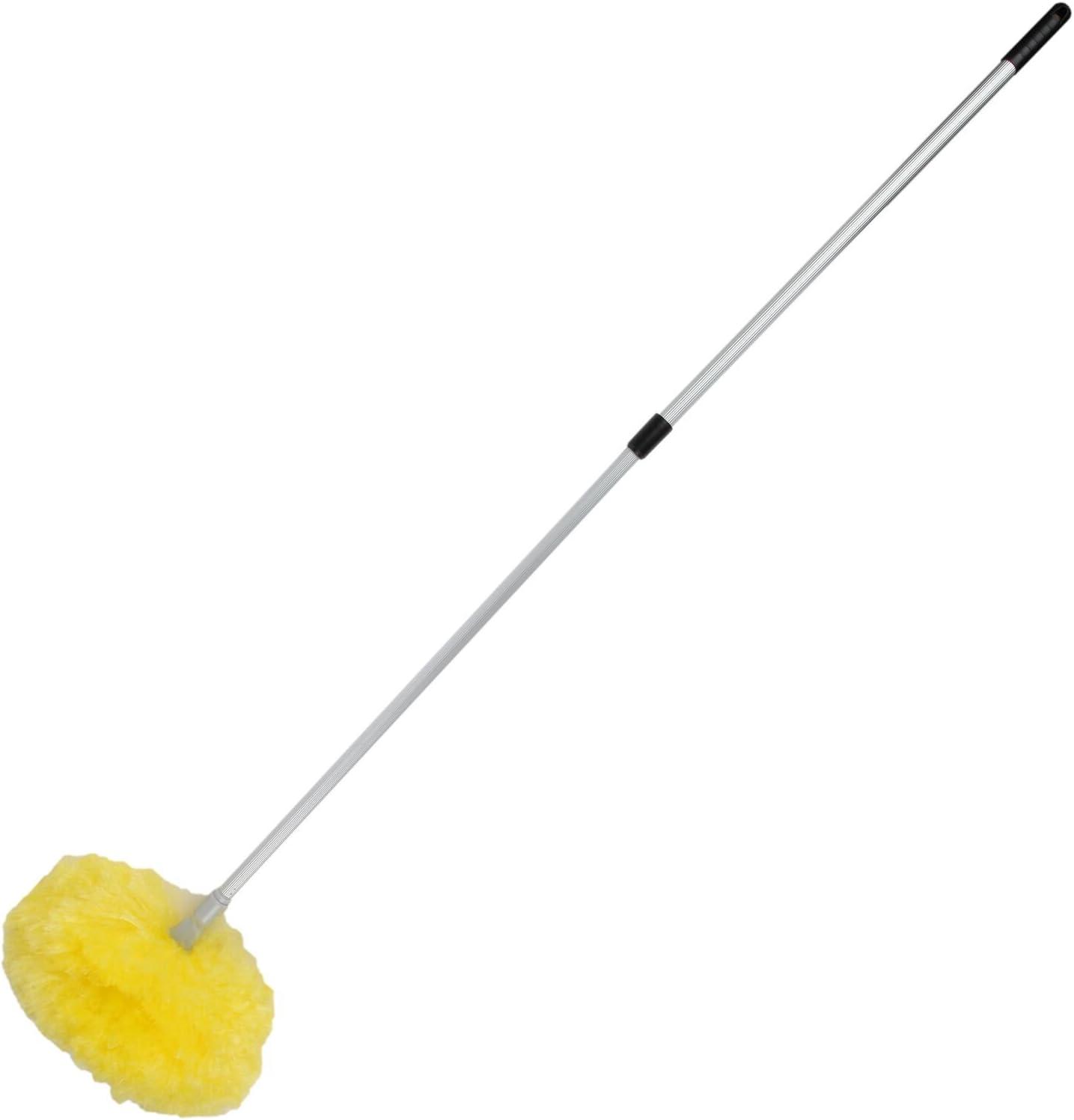 The Lakeside Collection Telescopic Duster with Yellow Brush Head for the Ceiling and High Fixtures
