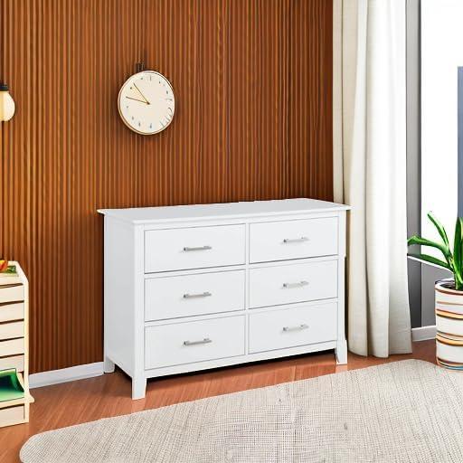 Dream On Me Universal Double Dresser in White, Model #599-WHITE