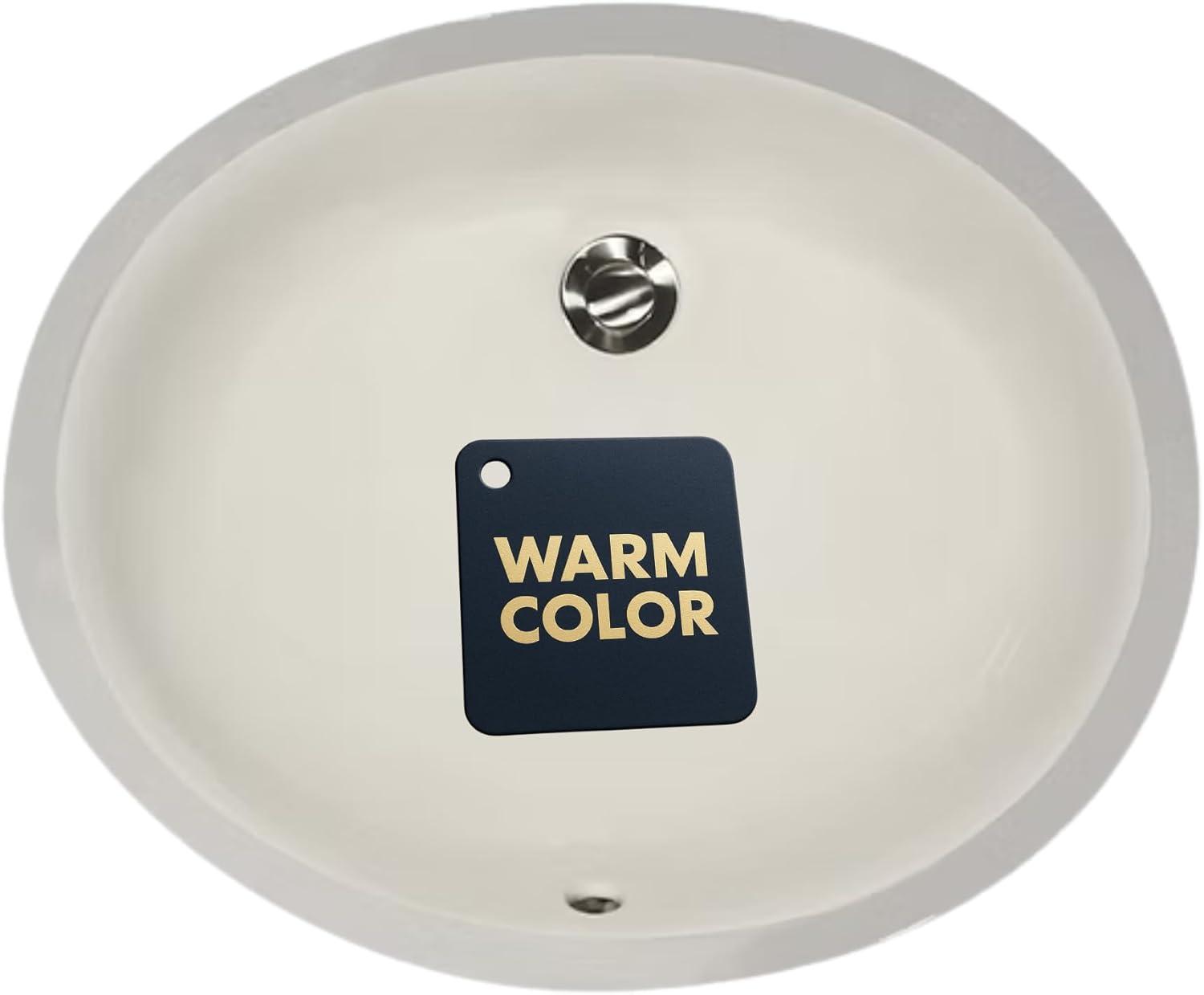 Nantucket Sinks Great Point 13.75'' Vitreous China Oval Bathroom Sink with Overflow