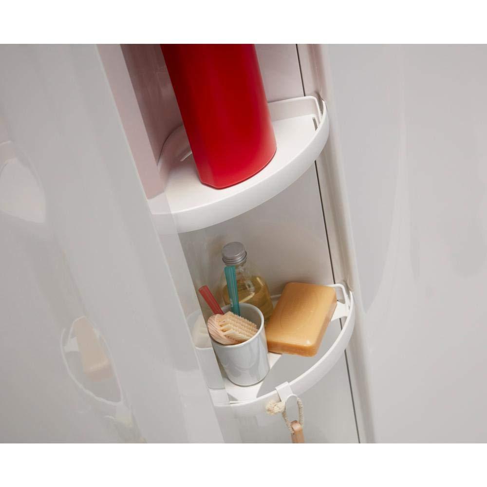 STORE+ 12-Piece Wall Mounted Shower Caddy in White Finish