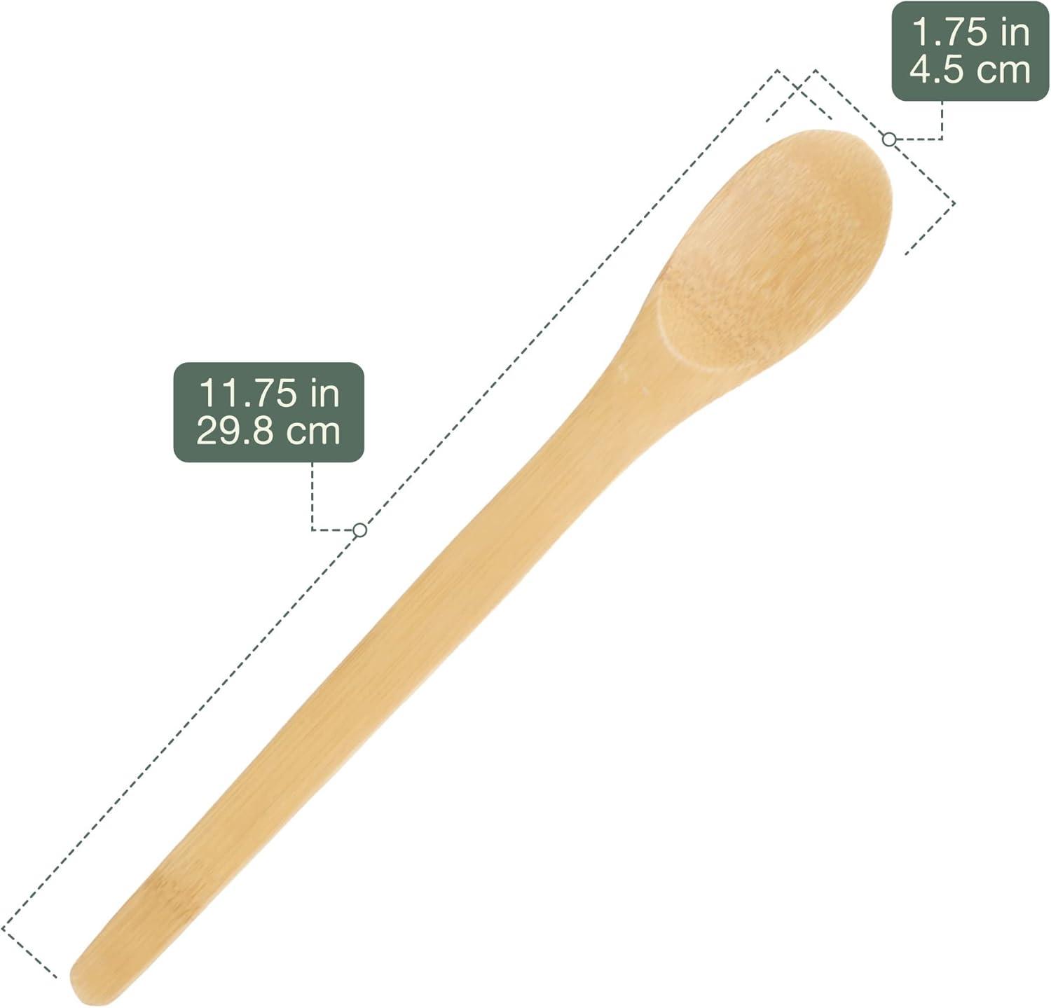 Bamboo Serving/Cooking Utensils - B8 - Narrow Spoon - Small - 5 Pieces