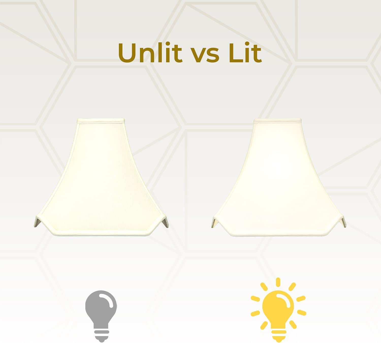 Royal Designs Pagoda Basic Lamp Shade, Eggshell, 4 x 10 x 9