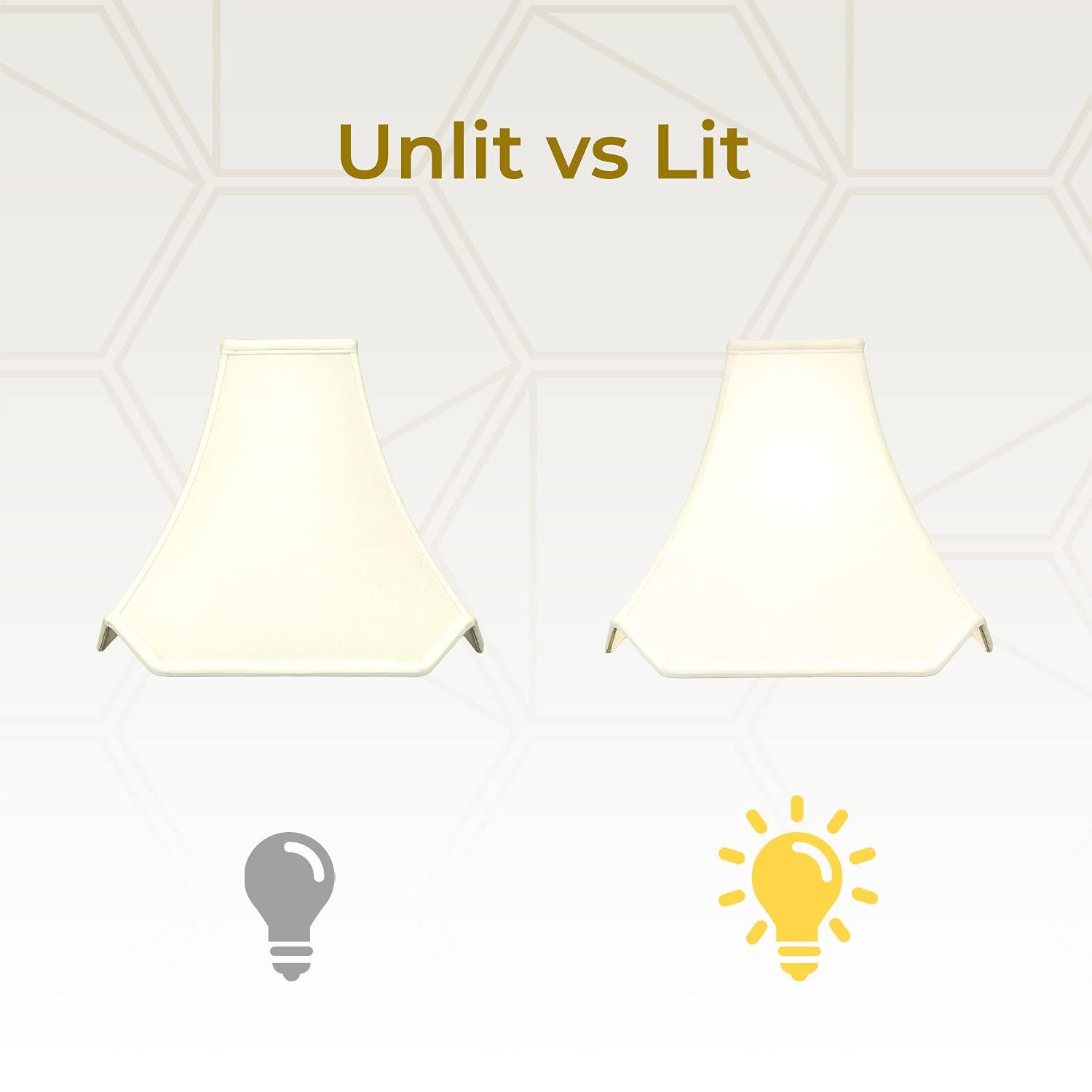 Royal Designs Pagoda Basic Lamp Shade, Eggshell, 4 x 10 x 9