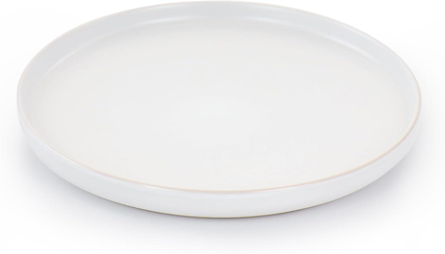 White Ceramic 16-Piece Round Dinnerware Set for 4