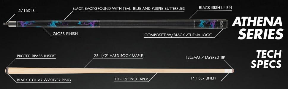 Athena Athena Wood Pool Cues