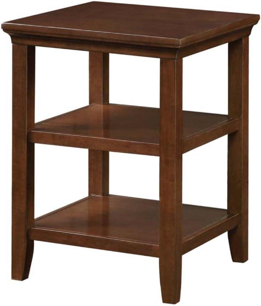 Convenience Concepts Tribeca End Table with Shelves, Espresso