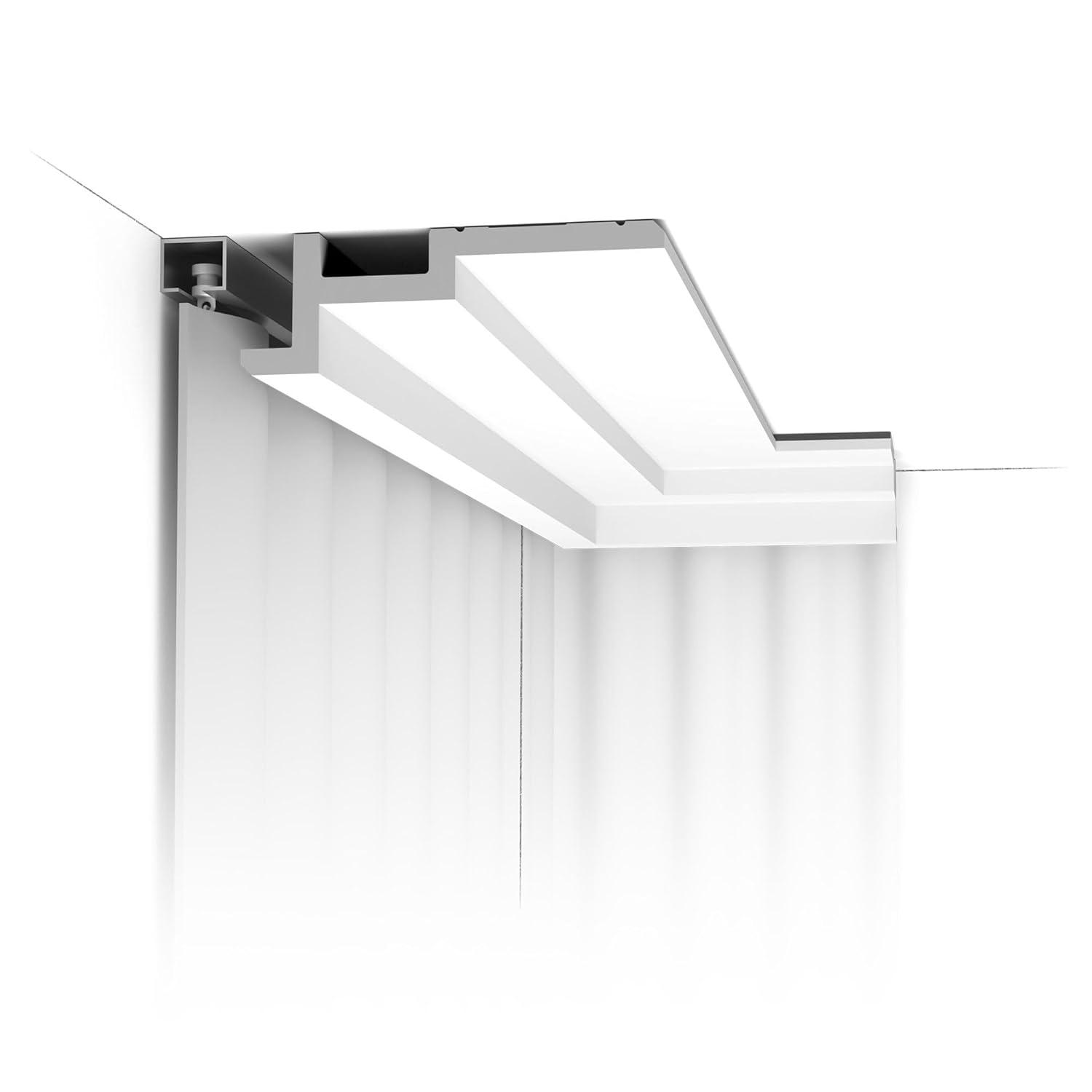 Orac Decor 2 in x 7-1/4 in x 78-3/4 in Primed White Plain Polyurethane Crown Moulding