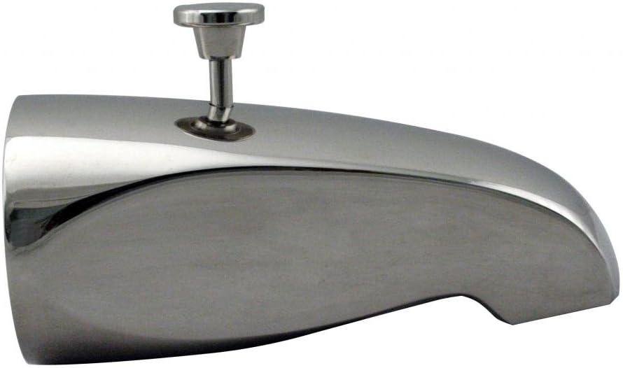 5-1/2" Polished Chrome Wall Mounted Tub Spout with Diverter