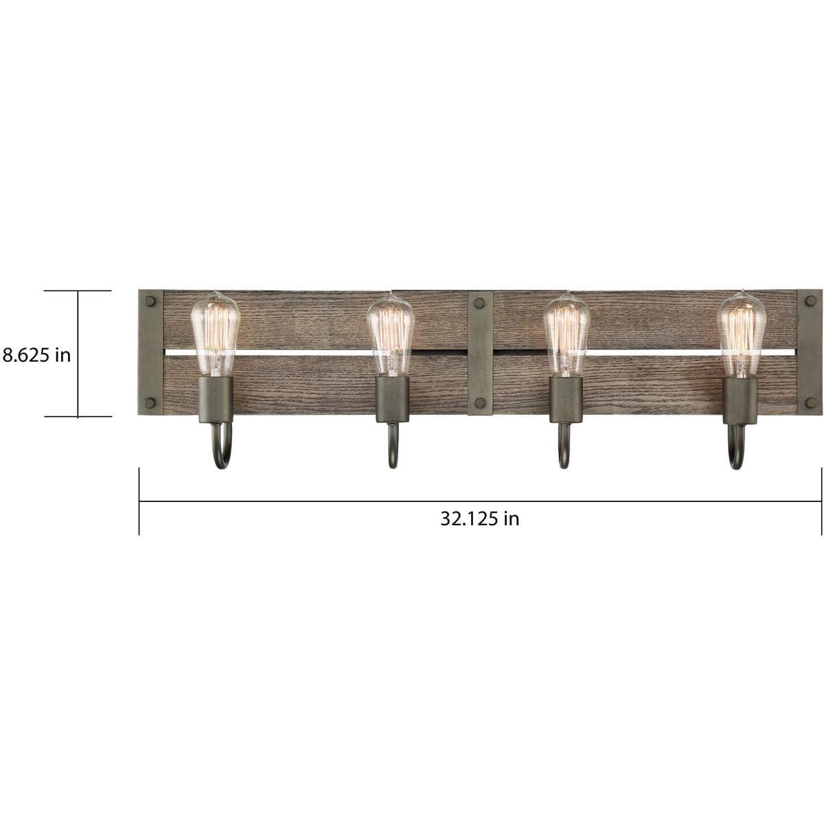 60/6430-Nuvo Lighting-Winchester-4 Light Bath Vanity-32.13 Inches Wide by 8.63 Inches High