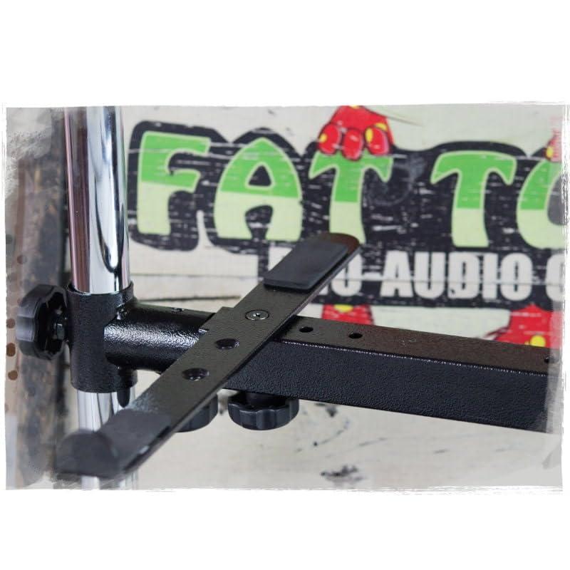 Fat Toad Adjustable Height Dual Laptop Electronic Stand with Arm Mounts, Black