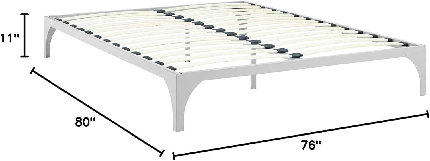 Modway Ollie King Bed Frame in Silver