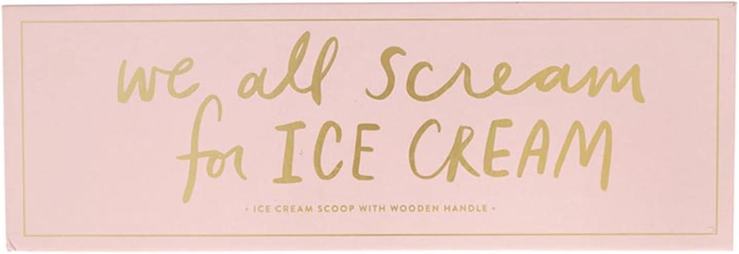 Santa Barbara Design Studio Stainless Steel Ice Cream Scoop Cardboard Book Gift Box, 1-Piece, We All Scream