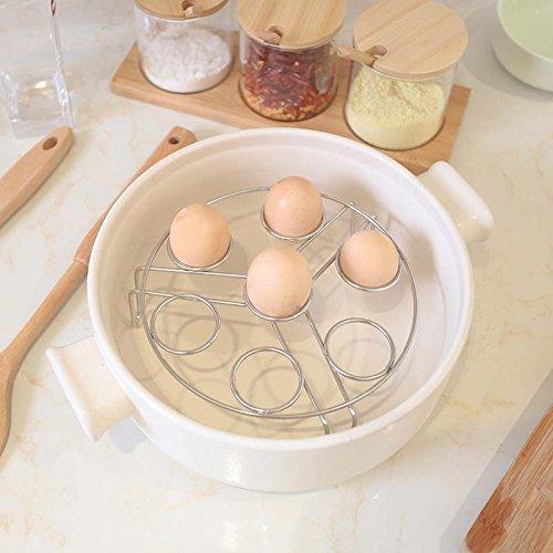 Egg Steamer Rack Trivet for Instant Pot Accessories 5 Qt, 6 Qt, 8 Qt Pressure Cooker 2 Pack Stackable 304 Stainless Steel Multipurpose Cooling Rack,Cooking