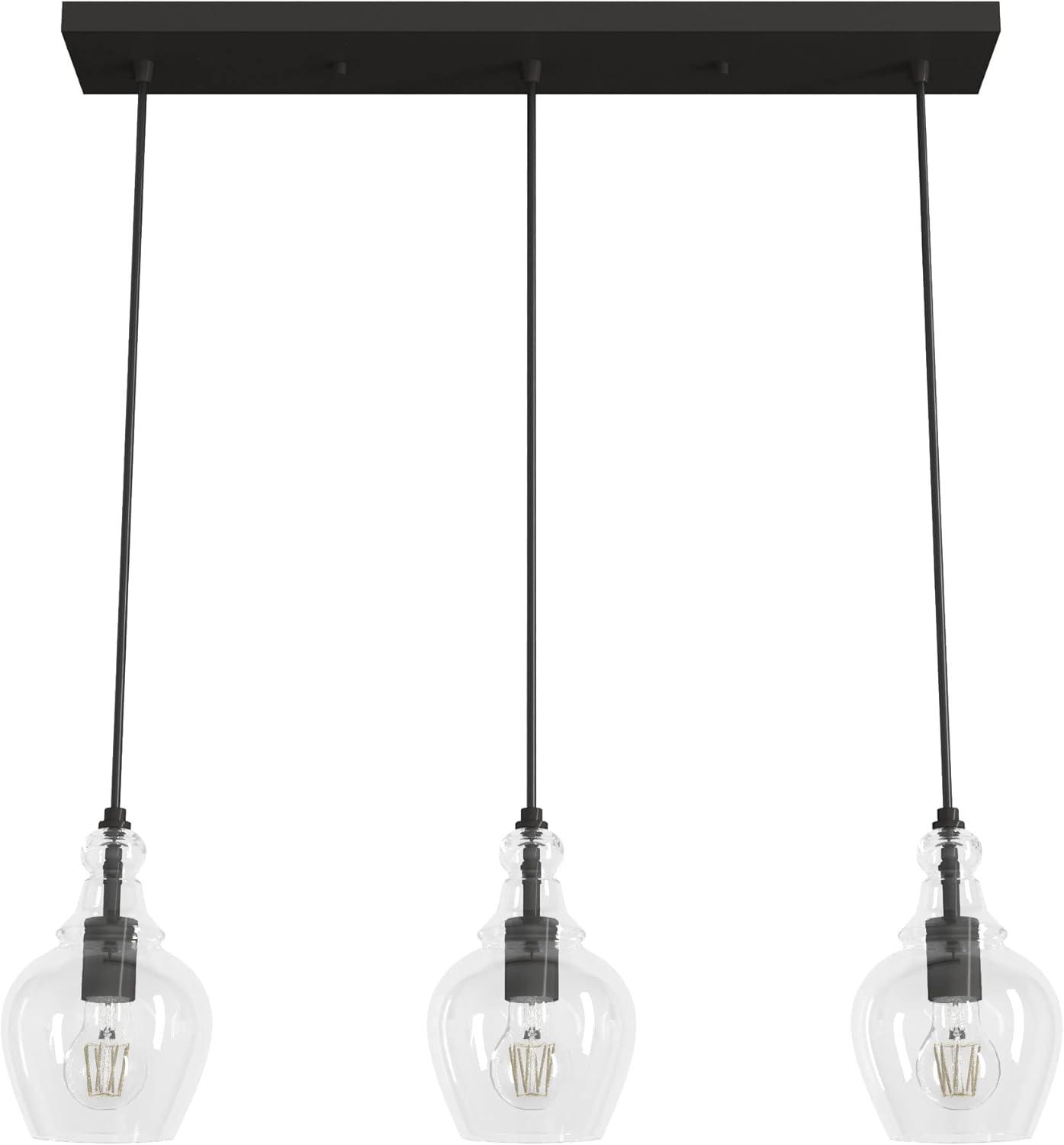 Maple Park 3 Light Linear Bell Pendant