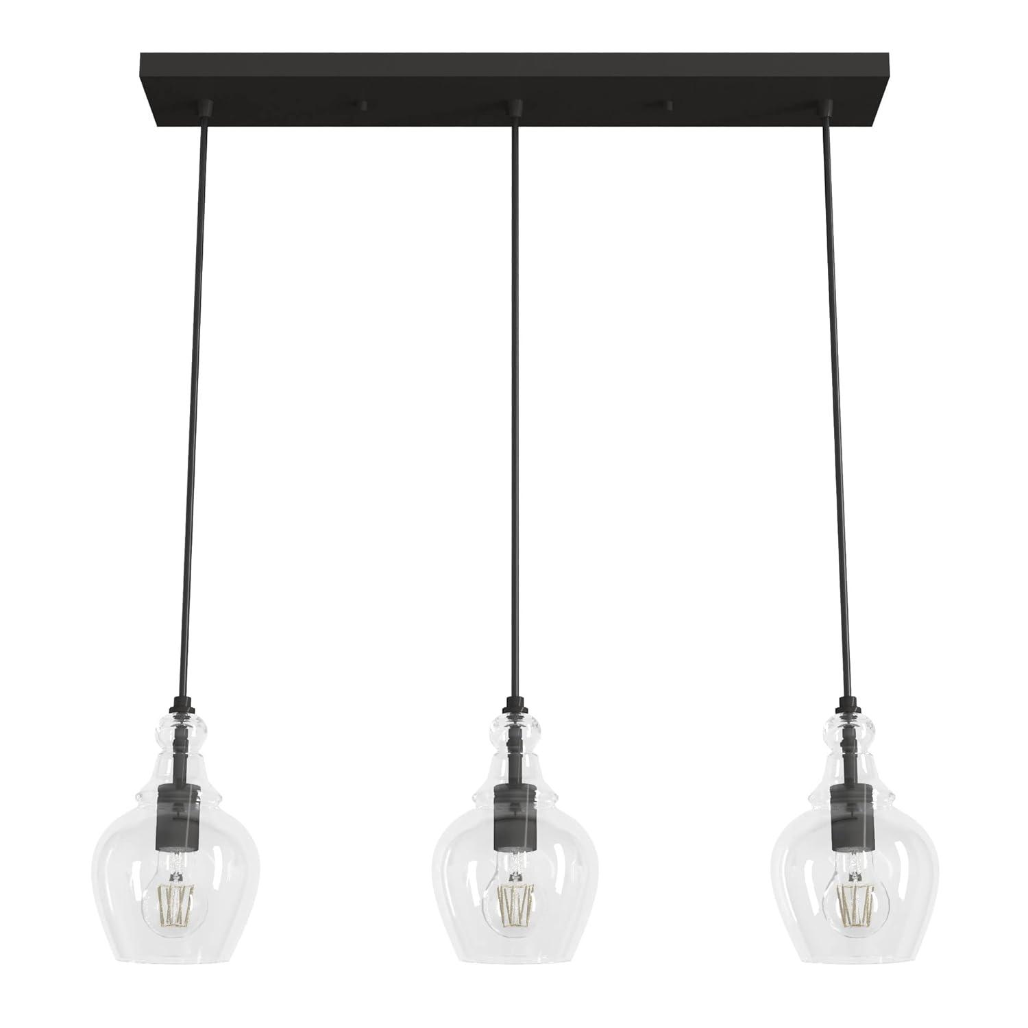 Hunter Fan Maple Park 3 Light Linear Bell Pendant