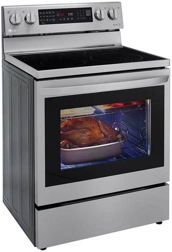 30" 6.3 cu. ft. Smart Freestanding Electric