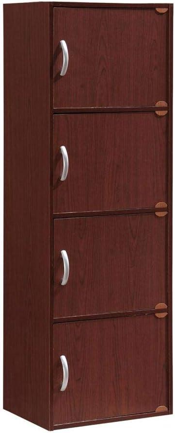 Hodedah Imports 1.33 ft. 4 Door Cabinet