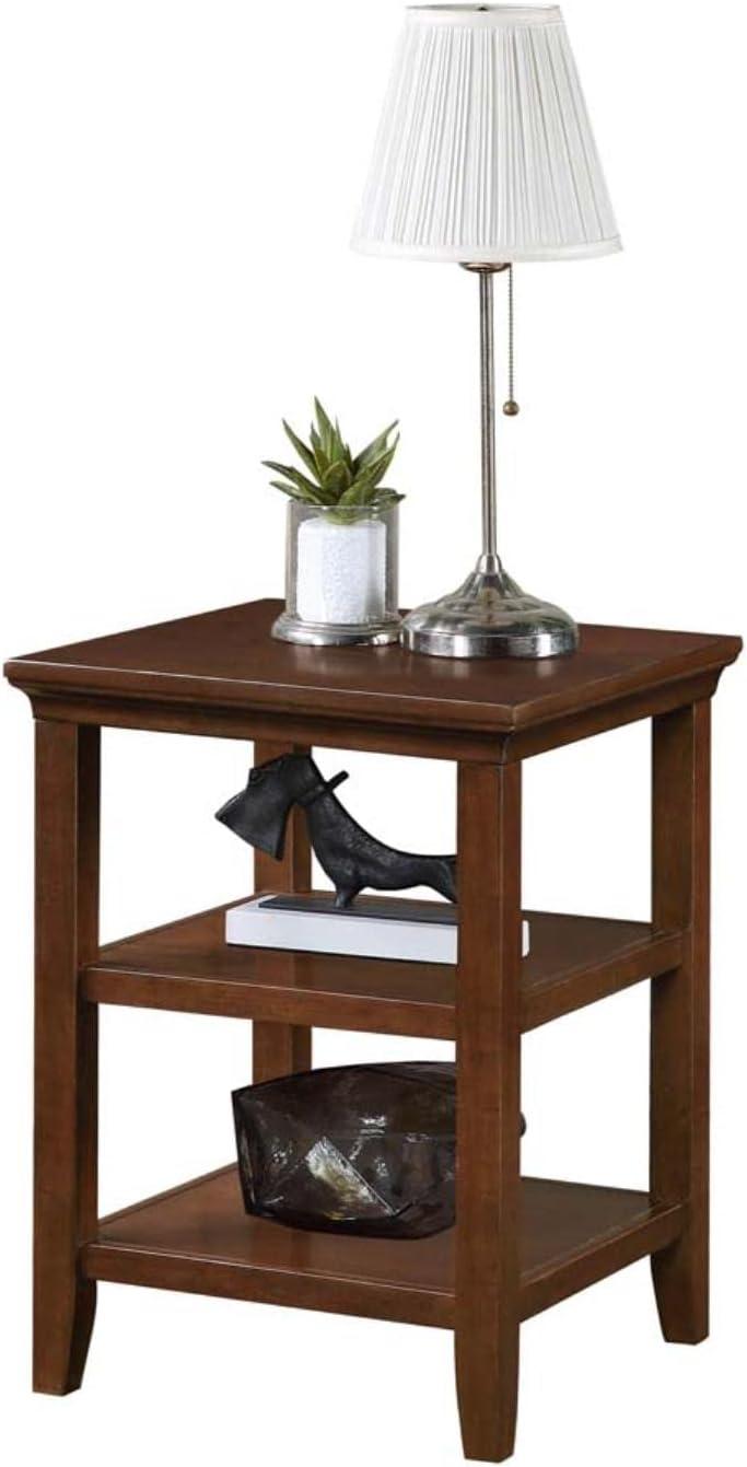 Convenience Concepts Tribeca End Table with Shelves, Espresso