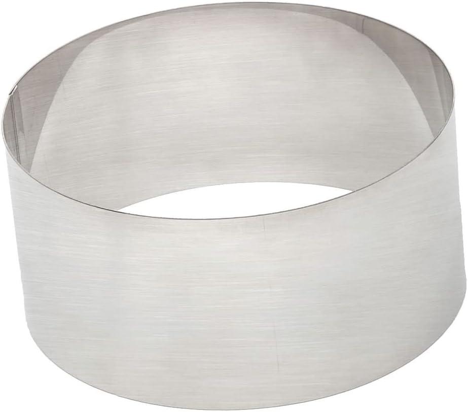 4 Piece Cake Rings for Baking Set, Stainless Steel Round Cutters for Cake Molding, Mousse, Pastries (6, 8, 10, 12 Inch)