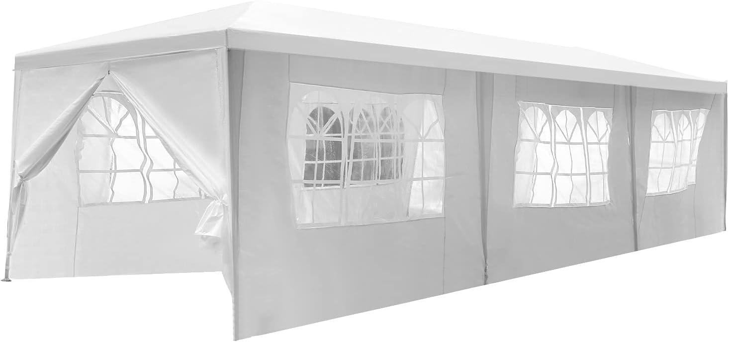 Ktaxon 10' X 30' Canopy Tent with 8 Side Walls for Party Wedding Camping and BBQ