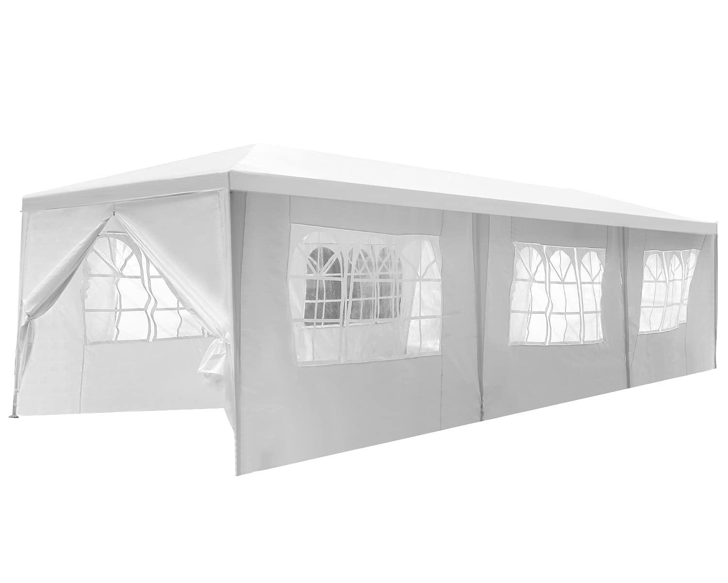 Ktaxon 10' X 30' Canopy Tent with 8 Side Walls for Party Wedding Camping and BBQ