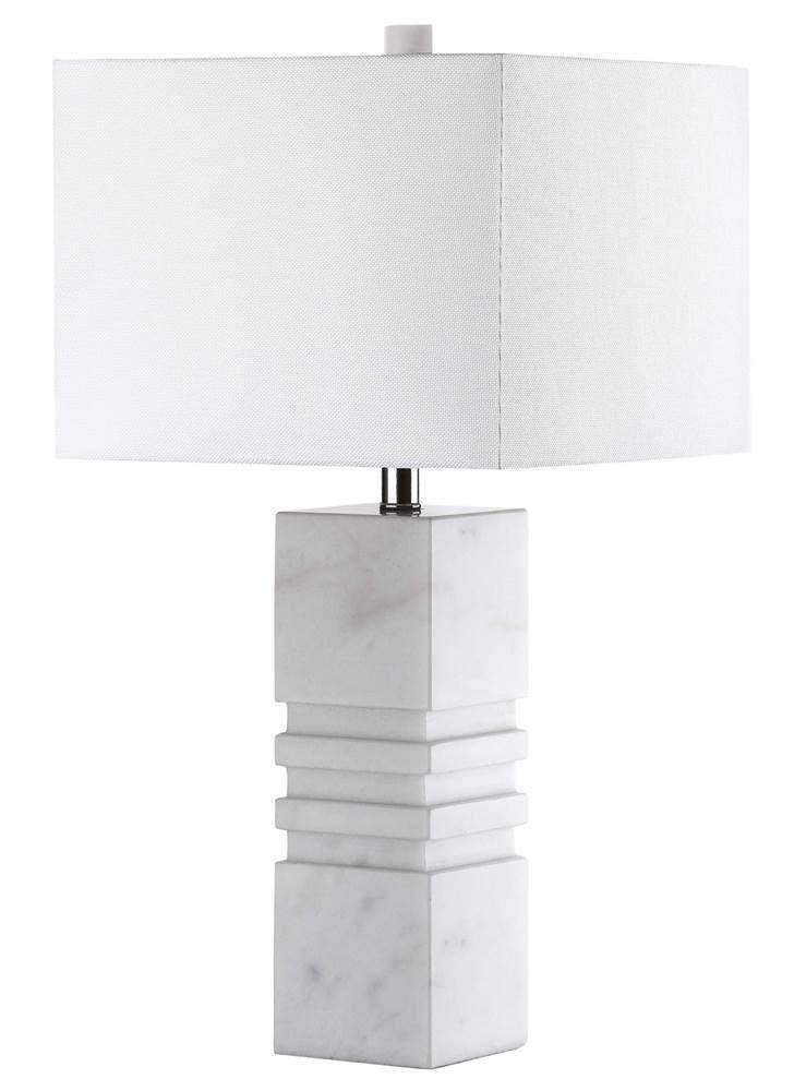 Faye Marble Table Lamp - White - Safavieh.