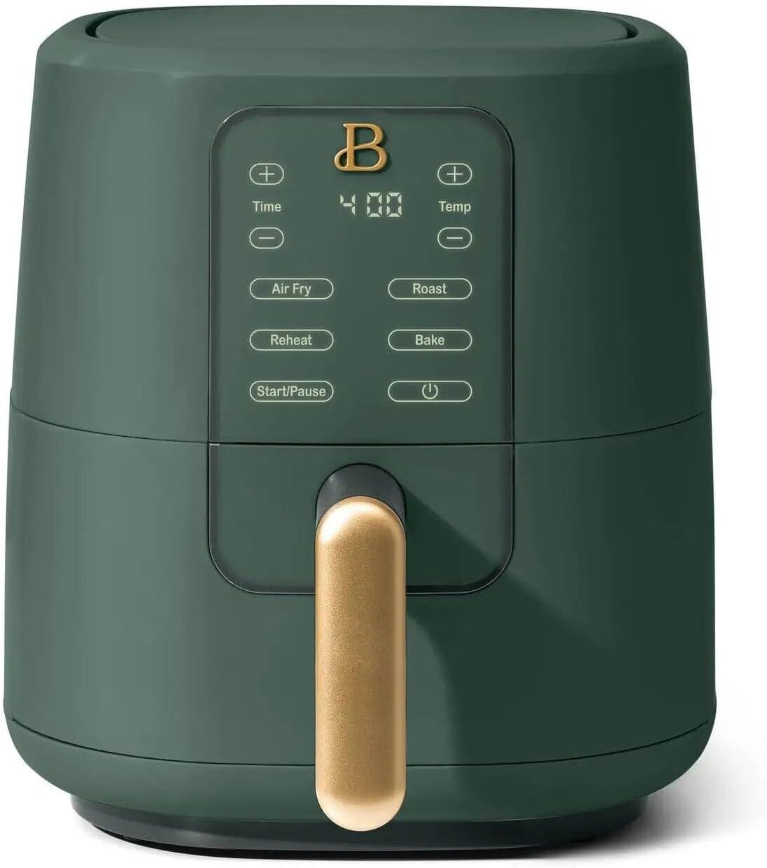 White Icing 3-Quart Digital Air Fryer with TurboCrisp Technology