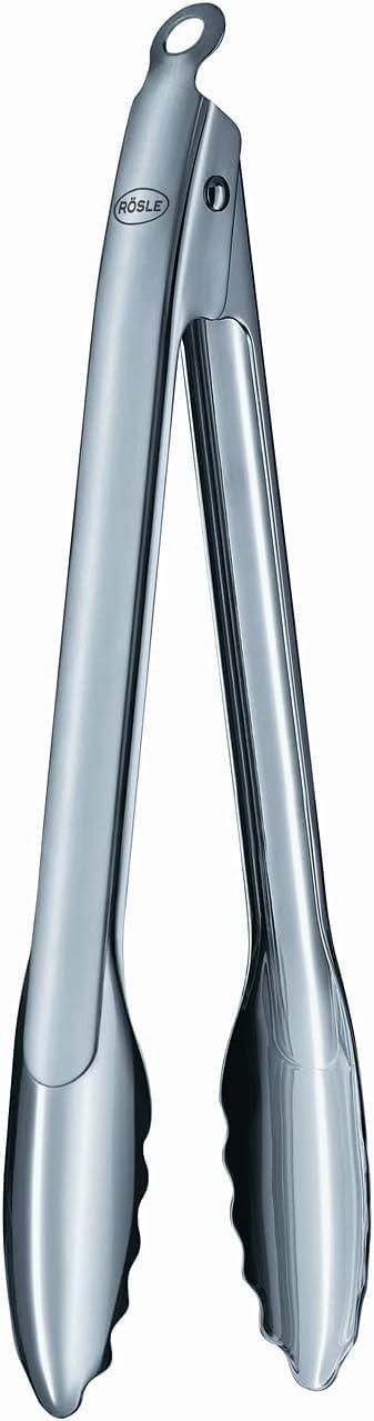 Rosle 12 Inch Locking Tongs, Stainless Steel