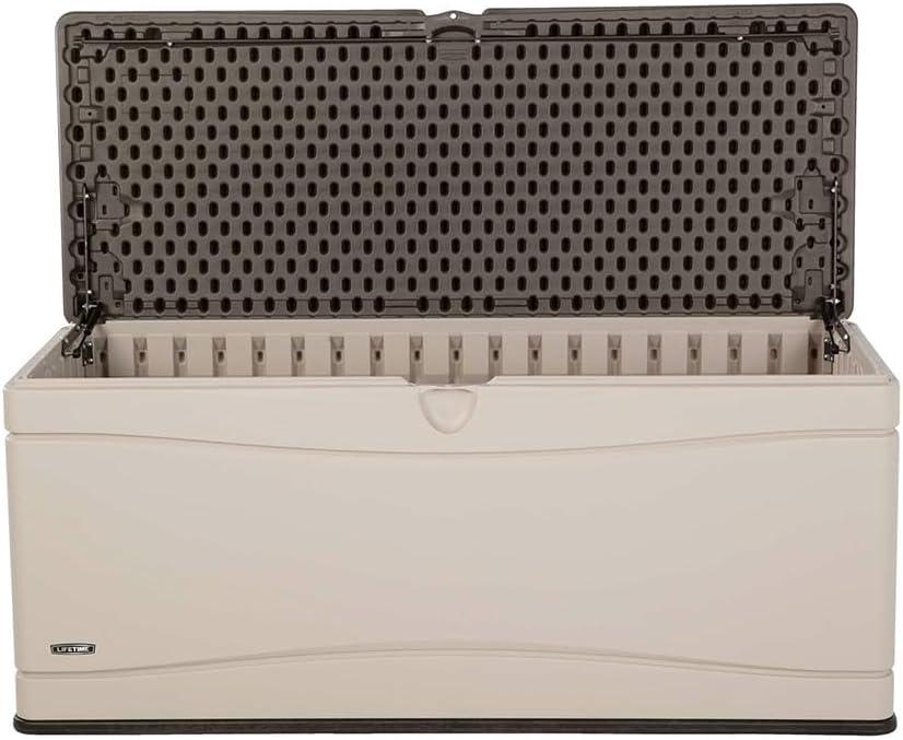 Lifetime Lifetime 60'' W 130 Gallons Water Resistant Polyethylene Plastic Lockable Deck Box