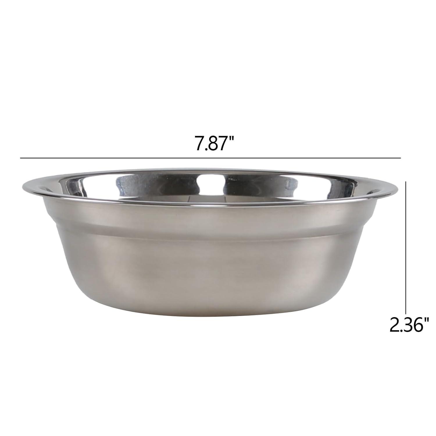 4-Pack Stainless Steel Mixing Bowls/Metal Prep Bowls, Salad Serving Bowl Set