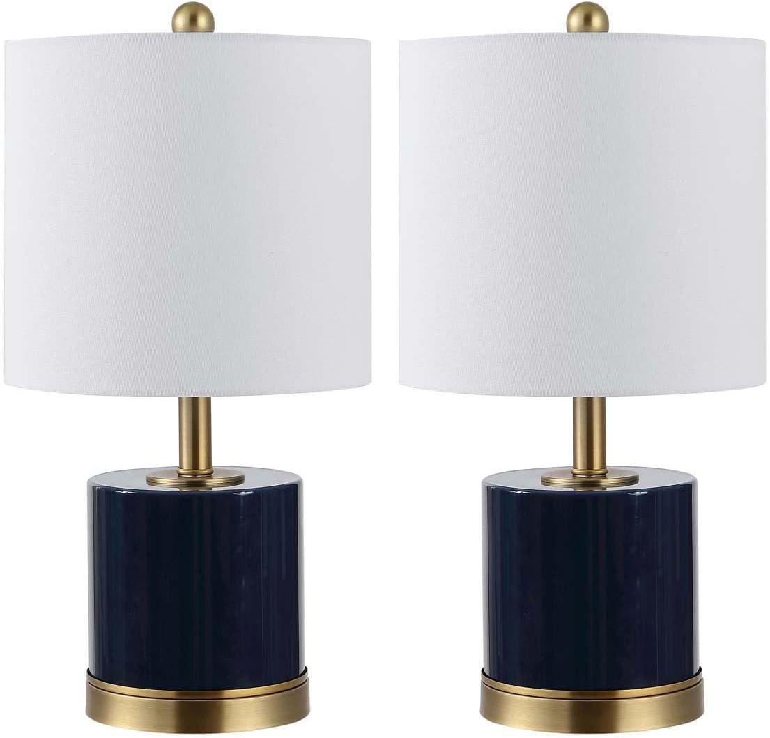 Jayce Table Lamp (Set of 2) - 20.5 Inch Height - TBL4309 - Navy Blue - Safavieh