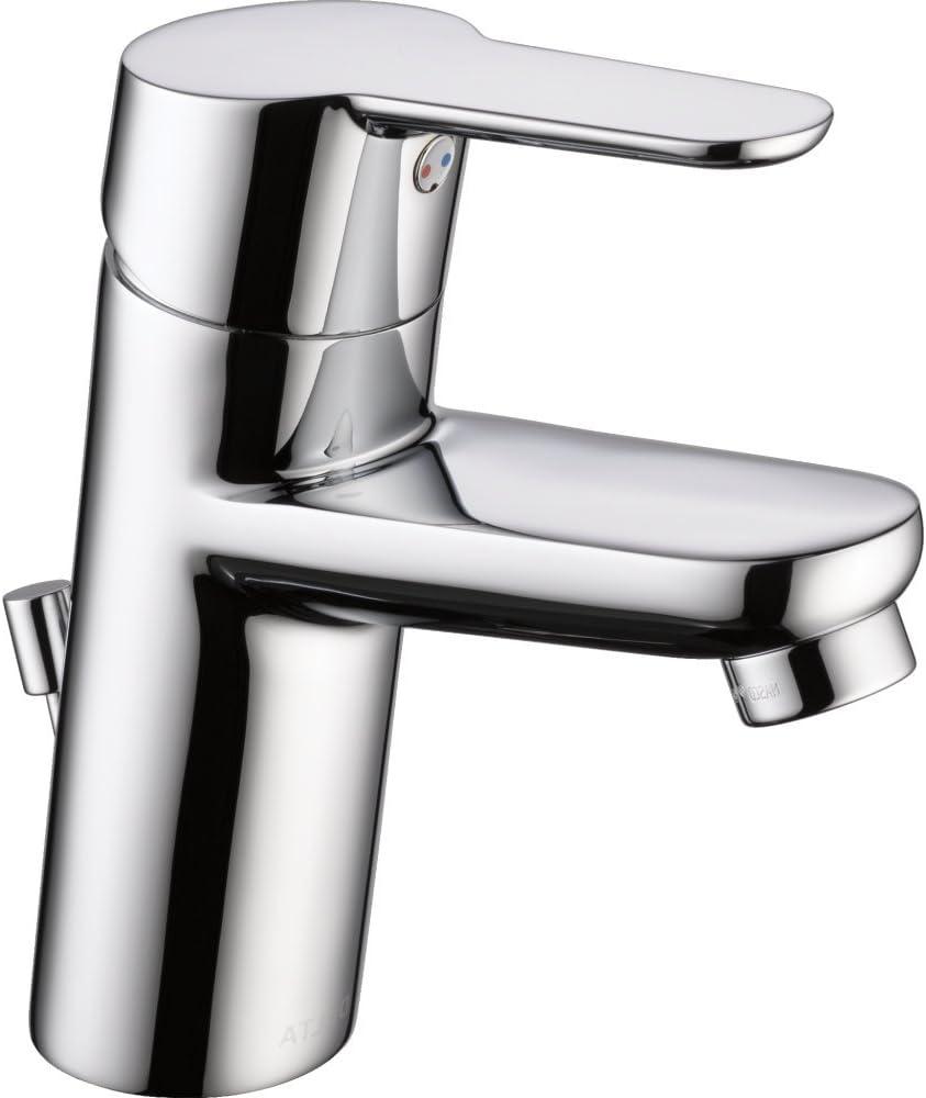 Chrome Modern Single Handle Bathroom Faucet with Pop-Up Drain