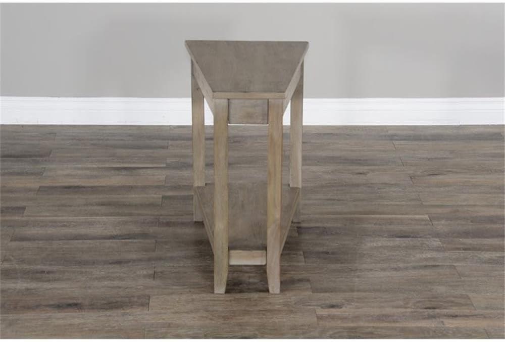 Sunny Designs Santa Fe 16" Transitional Wood Chair Side Table in Dark Chocolate