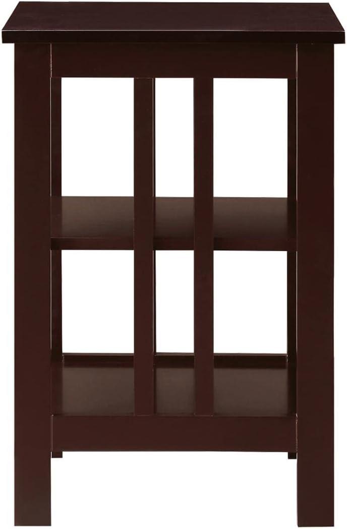 Convenience Concepts Mission End Table, Espresso