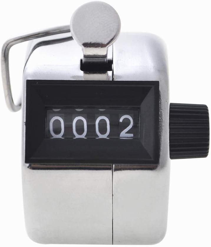 Compact Stainless Steel Handheld Mechanical Tally Counter