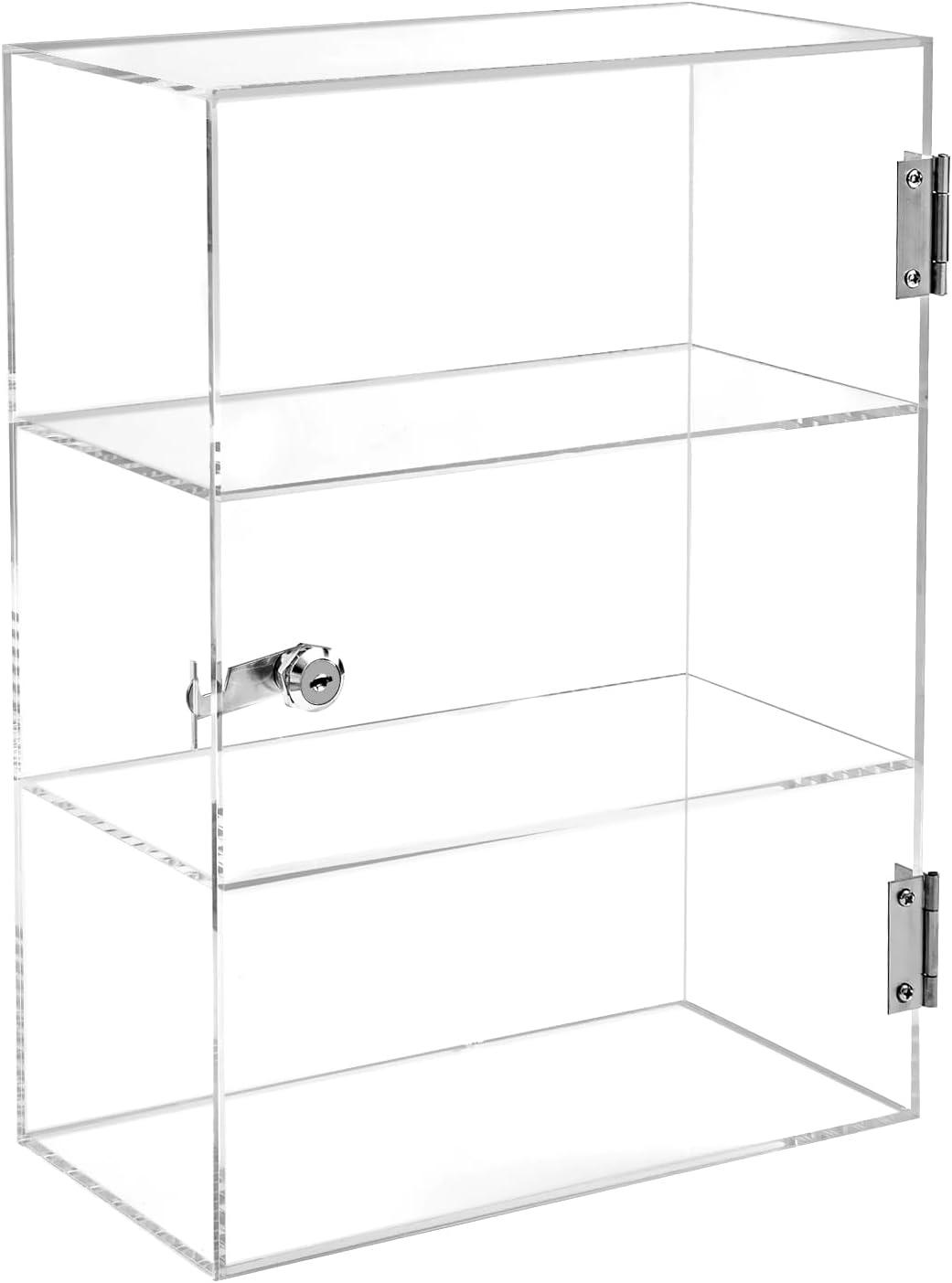 Azar Displays Acrylic Lockbox Countertop Display Case 14" wide