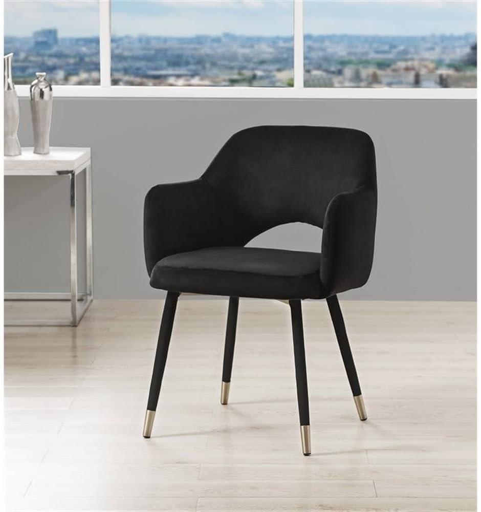 ACME Applewood Accent Chair in Cream Velvet & Gold