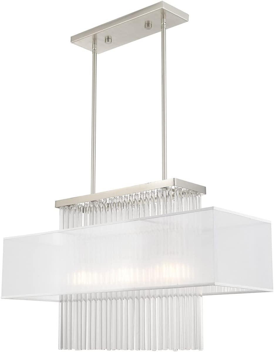 Livex Lighting Alexis 3 - Light Chandelier in  Brushed Nickel