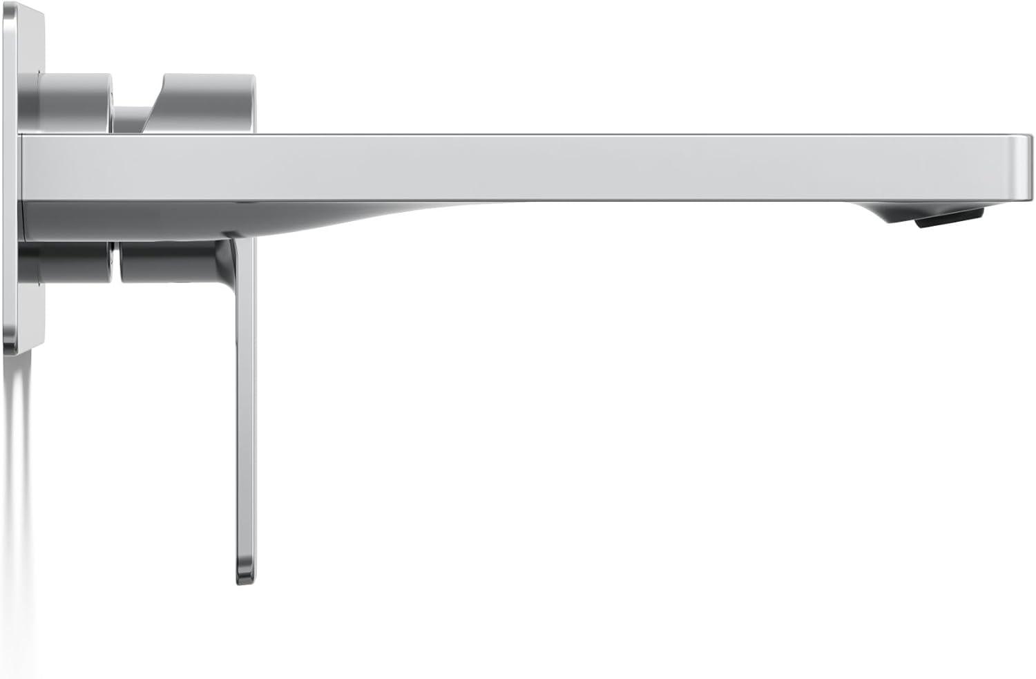 Parallel Wall-Mount Single-Handle Bathroom Sink Faucet