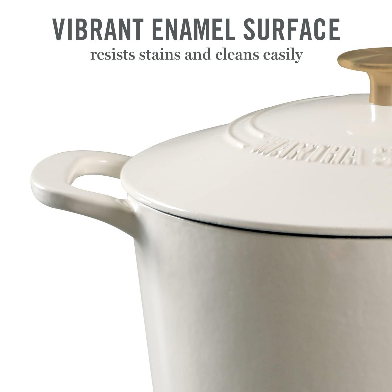 Martha Stewart Martha Stewart Gatwick 7 qt. Cast Iron Round Dutch Oven with Lid