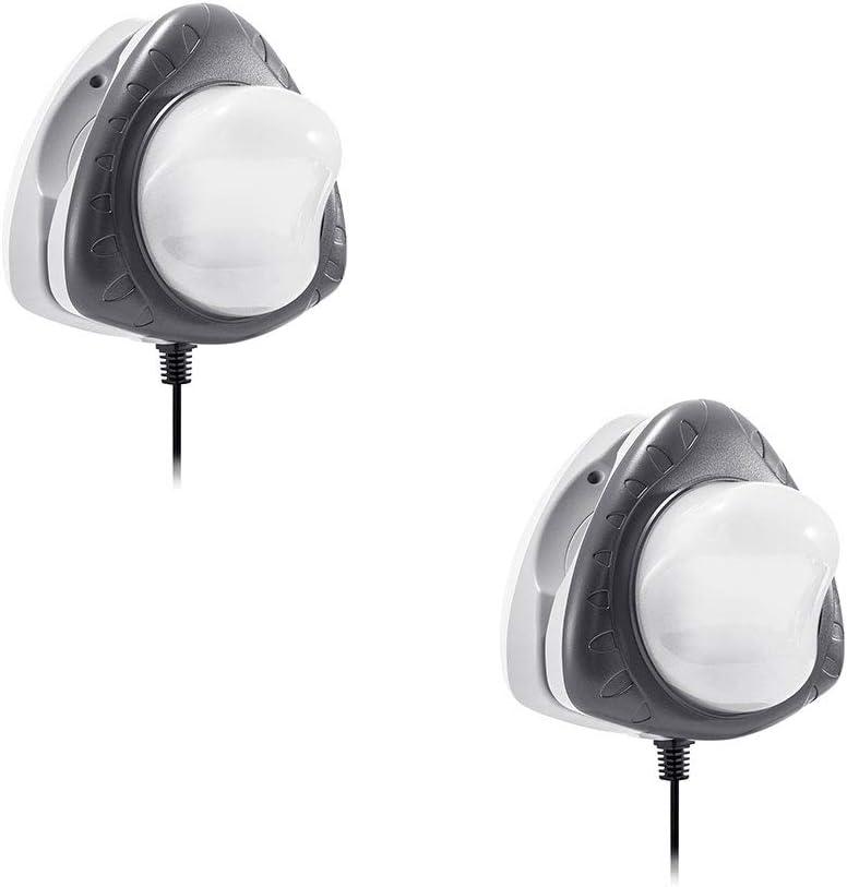 Intex Above Ground Underwater LED Magnetic Swimming Pool Wall Light (2 Pack)