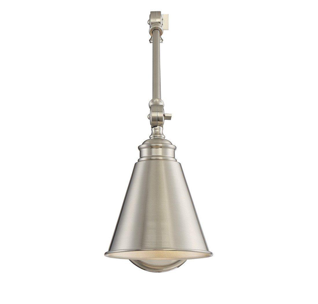Morland 1-Light Adjustable Wall Sconce in Satin Nickel