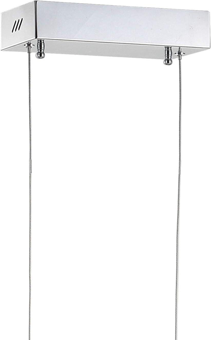 Conley 39.5" Dimmable Adjustable Integrated LED Metal Linear Pendant, Chrome