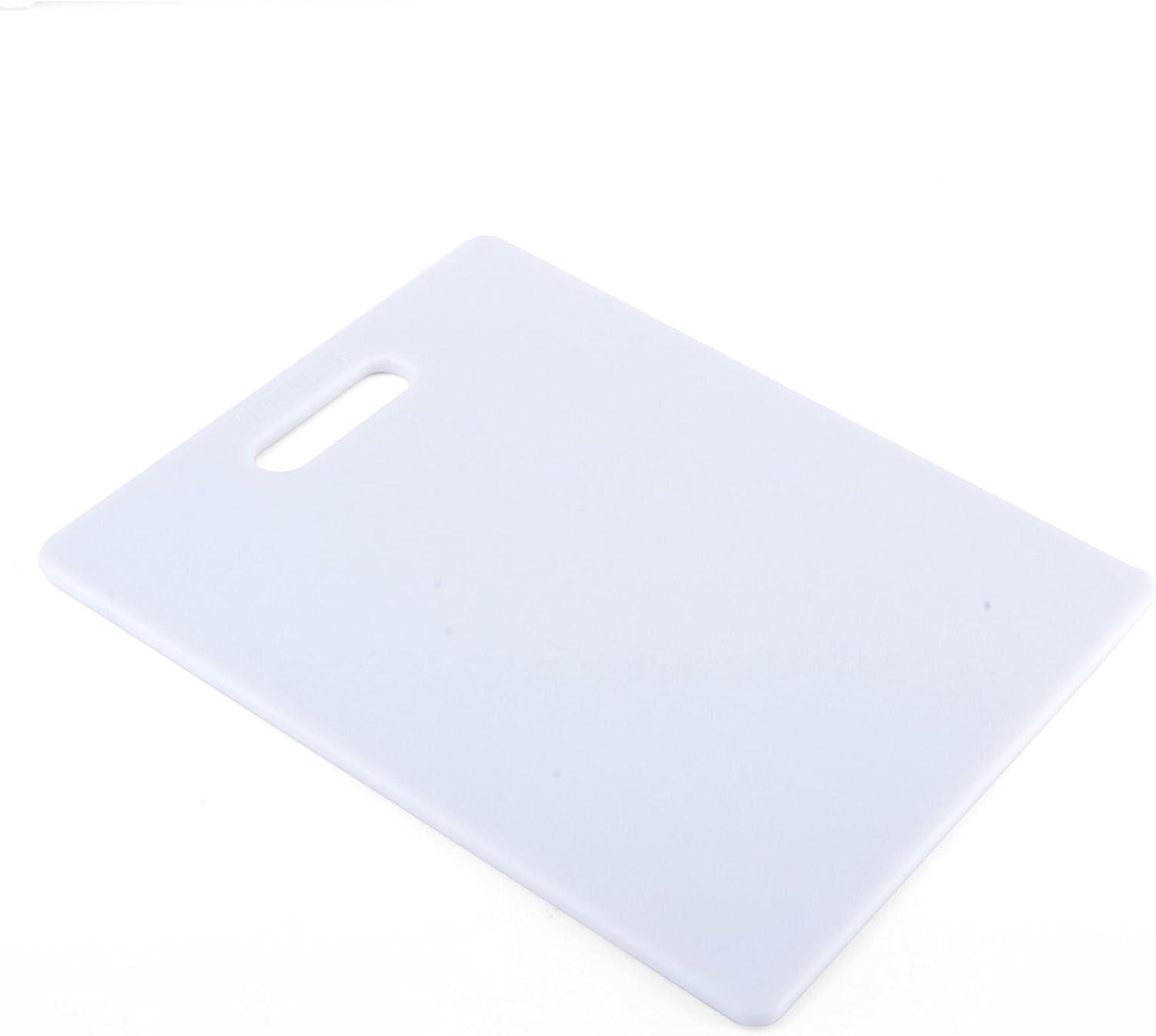 White Rectangular Plastic Dishwasher Safe Cutting Board