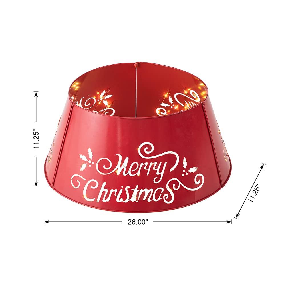 Diecut Metal Tree Collar with Lights