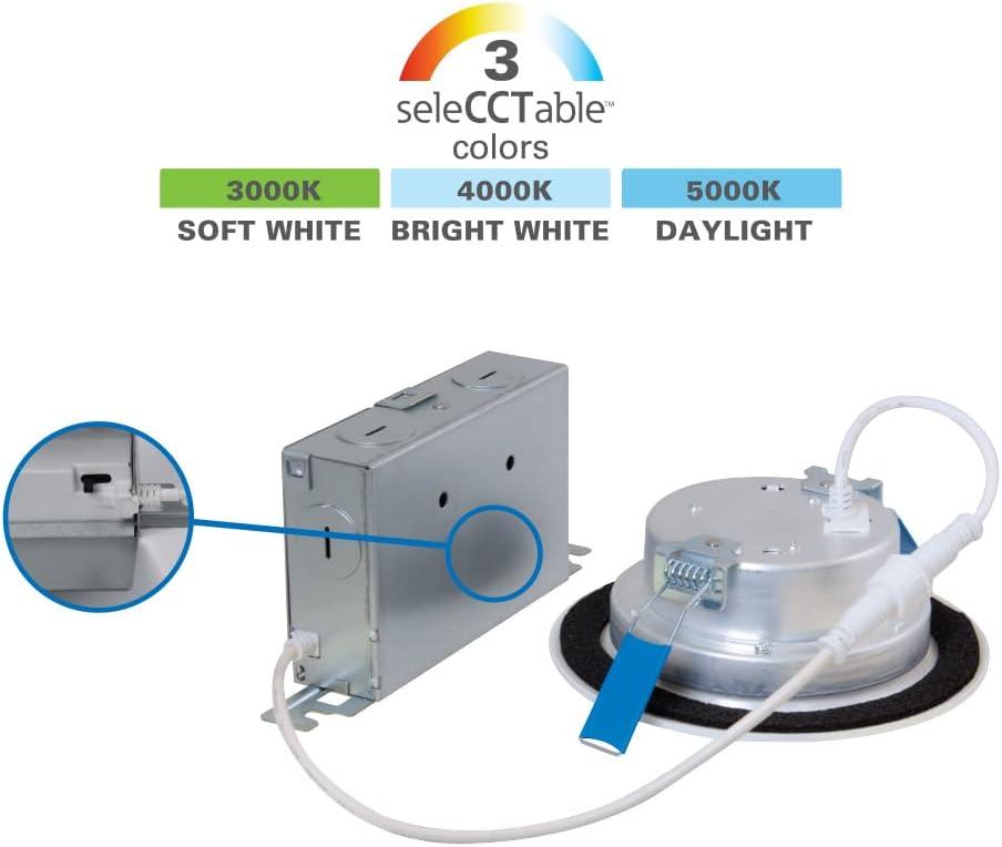 White 4-Inch Selectable CCT Integrated LED Recessed Light