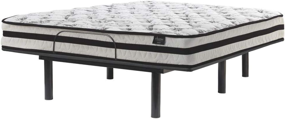 King Adjustable White Metal Bed Base with Remote