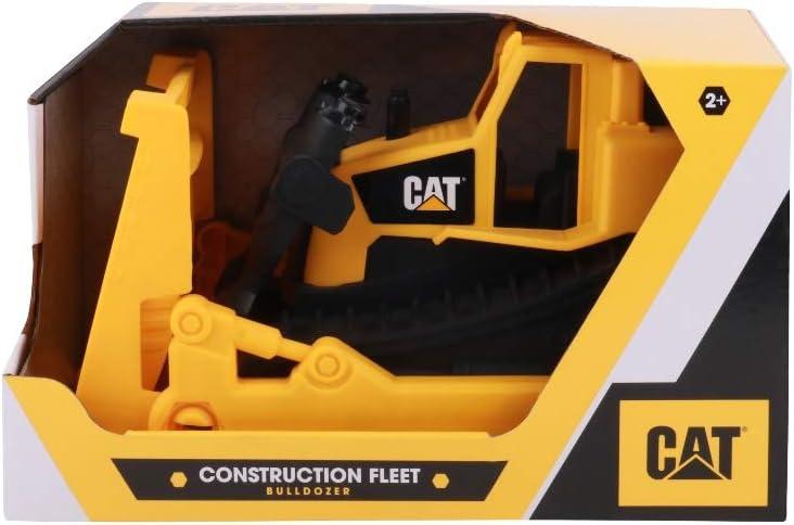 Cat Construction Fleet 10” Bulldozer Toy – Heavy‑Duty Plastic, Working Blade & Free‑Rolling Wheels, Indoor/Outdoor Sandbox Vehicle for Toddlers & Kids Ages 2 +